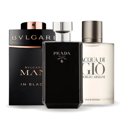 Sada 3 Parfémů | Bvlgari In Black, Giorgio Armani Acqua Di Gio, L'Homme Prada Intense 100 ml