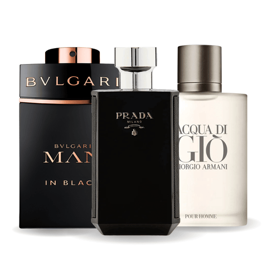 Sada 3 Parfémů | Bvlgari In Black, Giorgio Armani Acqua Di Gio, L'Homme Prada Intense 100 ml