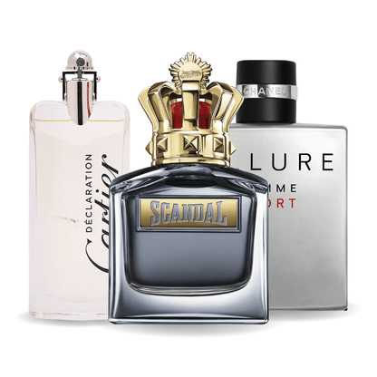 Sada 3 Parfémů | Allure Homme Sports, Jean Paul Gaultier Scandal, Cartier Declaration 100 ml