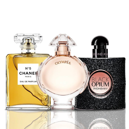 Sada 3 Parfémů | Chanel N°5 + Olympea + Black Opium